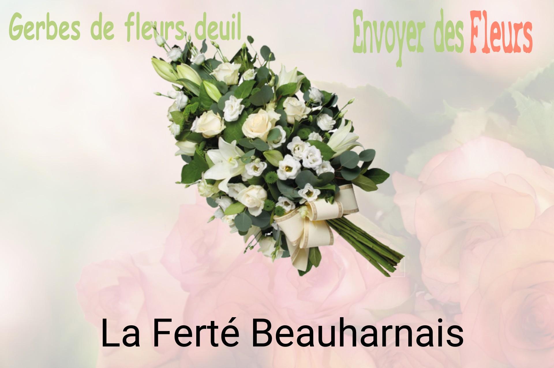Gerbe de fleurs de deuil livrée à La Ferté-Beauharnais